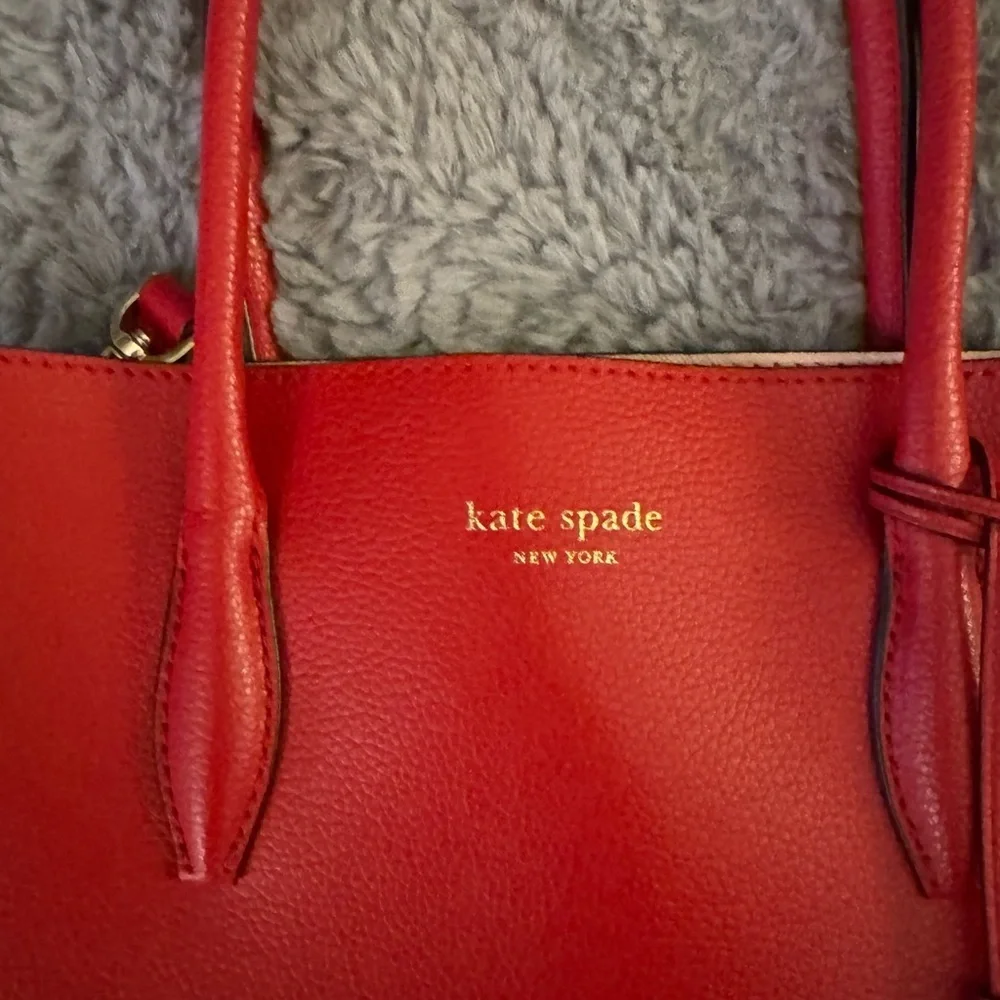 KATE SPADE Cherry Red Eva Medium Satchel